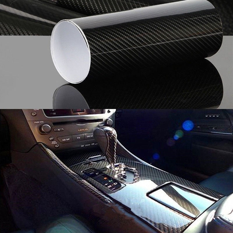Car Foil 7D Carbon Fiber Vinyl Bubble Free Air Release Sticker Decoration Parts 