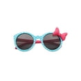 thumbnail image 2 of Disney Minnie Mouse Blue and White Polka Dot Girls Brow Bar Sunglasses, 2 of 2