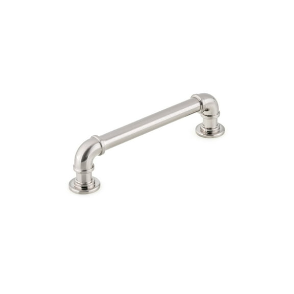 Industrialist RBP22091BN Cabinet Industrial Pipe Pull for Kitchen, 128 mm, Brushed Nickel