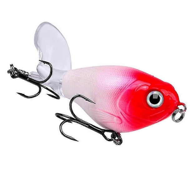 Fishing Lure Topwater Whopper Popper Floating Wobbler Artificial Hard Bait with Propeller Fishing P