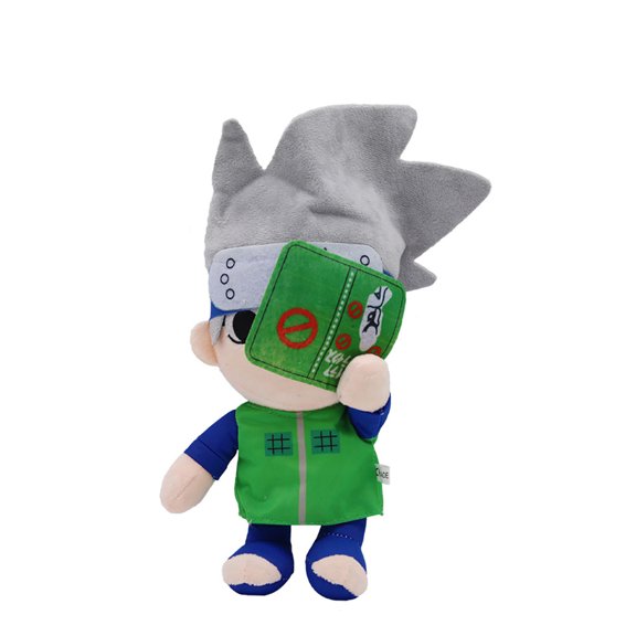 Naruto Small 9 Inch Kakashi Plushie, Multicolor, Anime, Kids Toys for Ages 3 Up