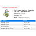 thumbnail image 2 of Fuel Pressure Regulator - Compatible with 1994 - 2000 GMC Sonoma 1995 1996 1997 1998 1999, 2 of 2
