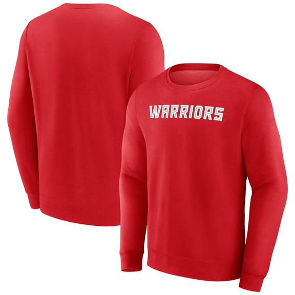 Men's Fanatics Red East Stroudsburg Warriors Short Name Pullover Sweatshirt