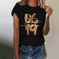 thumbnail image 2 of Women Casual T Shirt Graphics T-Shirt Round Neck Short Sleeve T Shirts, 2 of 4