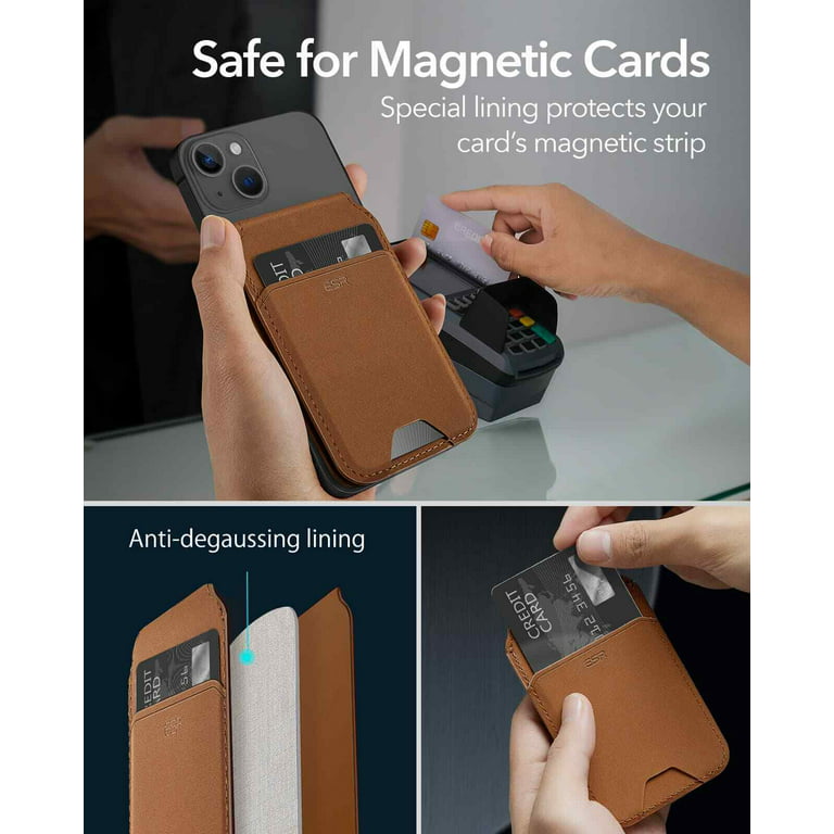 ESR Magnetic Wallet (HaloLock), Compatible with MagSafe Wallet, for iPhone Wallet with Adjustable Stand, for iPhone 15/14/13/12 Series, Not for