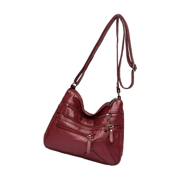 Bolso de hombro para mujer perfecl de Cuero PU rojo