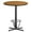Natural, variant on Flash Furniture 36'' Round Walnut Laminate Table Top with 30'' x 30'' Bar Height Table Base and Foot Ring