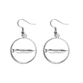 thumbnail image 1 of Ocean pescado fresco delgado Pendientes pendientes de plata colgantes joyas señora Unbranded M, 1 of 3