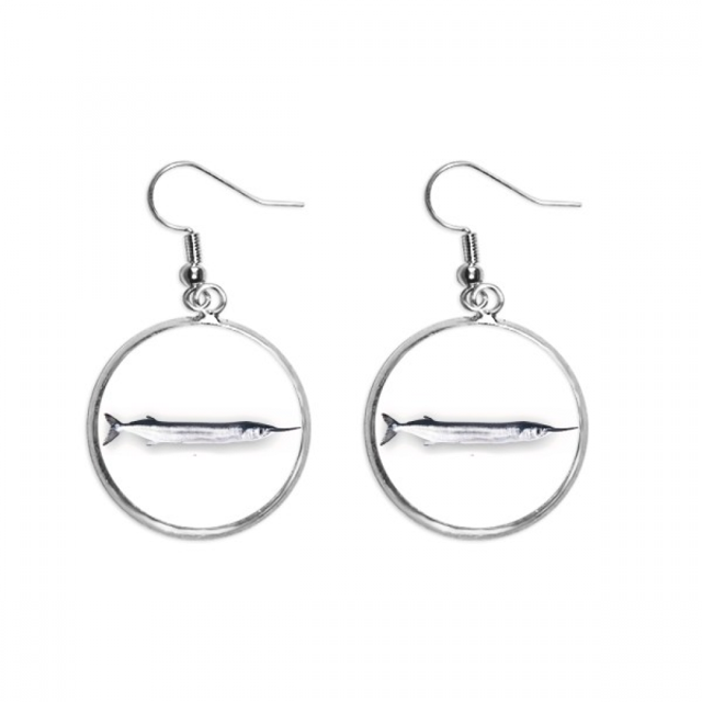 Ocean pescado fresco delgado Pendientes pendientes de plata colgantes joyas señora Unbranded M