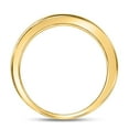 thumbnail image 3 of 14kt Yellow Gold Womens Round Channel-set Diamond Wedding Band 1/6 Cttw, 3 of 4