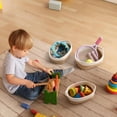 thumbnail image 2 of ZWHong 5-Piece Small Woven Basket Set, Natural Cotton Rope Storage Bins with Handles, Organizing Baskets for Bathroom, Nursery, Shelves, Gifts,  (Khaki), 2 of 6