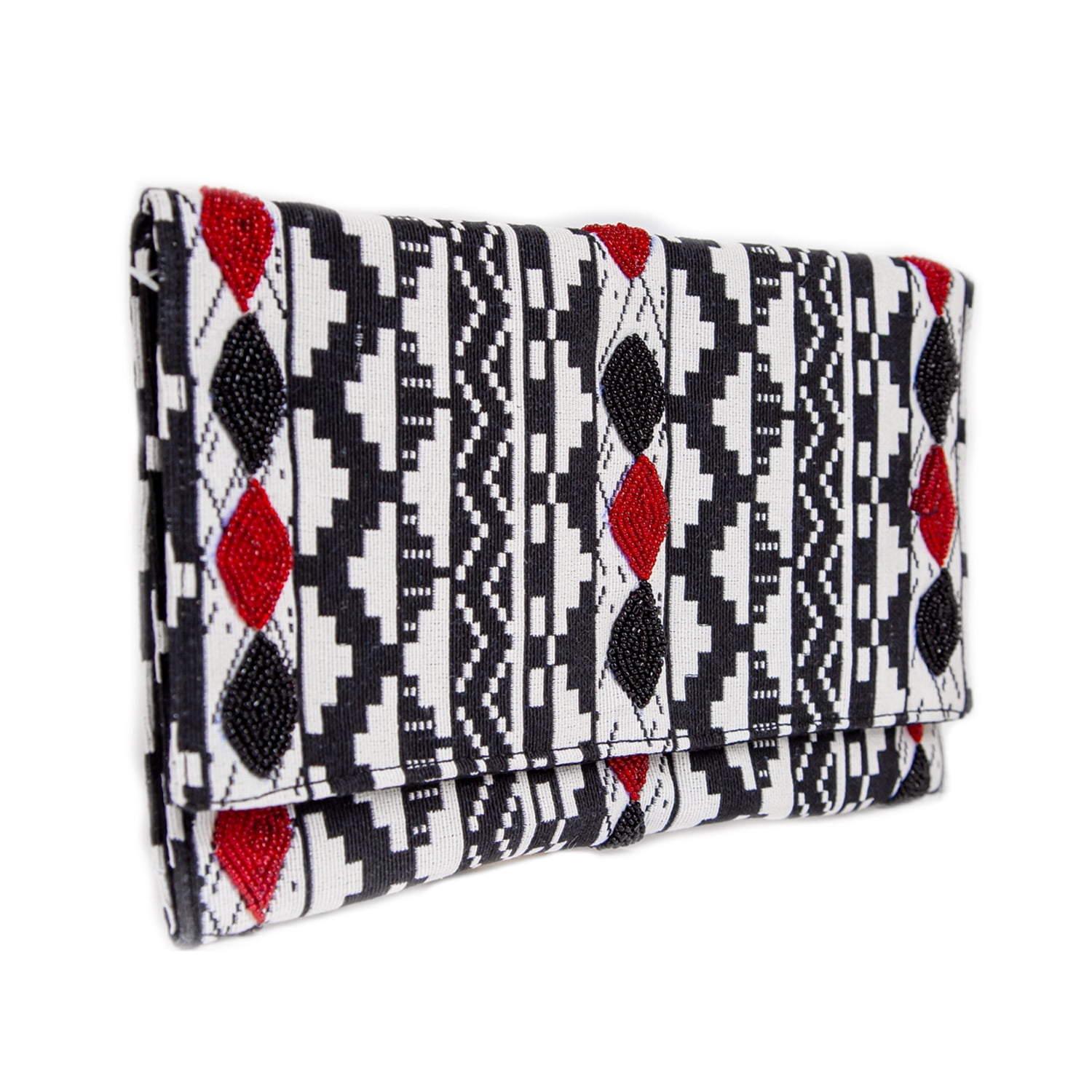 Limited Edition* Hair On Hide Envelope Clutch with Bonus Red Aztec Web