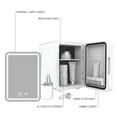 thumbnail image 2 of Icon Beauty LED Mirror Door 6.75in. Mini Cooler, 4-Liter Compact Mini Fridge with Touch-Control LED Light and Standard Door, New, 2 of 10