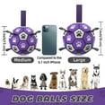thumbnail image 5 of QDAN Durable Dog Toys Soccer Ball with Nylon Straps Hand Pump for Puppies Medium Large Dogs, 7-inch, Purle & Black, 5 of 8