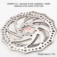 thumbnail image 3 of Sonducket Adaptador de freno de disco de bicicleta de 160mm, bicicleta plegable MTB, línea central de ciclismo, piezas de repuesto para montar, Ciclismo Tipo 2 Sonducket OD022442-02, 3 of 6
