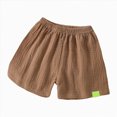 thumbnail image 5 of mgoYE Toddler Boys 1 Pack Cotton Sport Jogger Shorts,Kids Summer Solid Active Short Pants 1-10T(Coffee,5-6 Years), 5 of 6