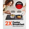 thumbnail image 3 of VEVOR Built in Electric Stove Top, 20 x 11.6 inch 2 Burners, 240V Glass Radiant Cooktop with Sensor Touch Control, Timer & Child Lock Included, 9 Power Levels for Simmer Steam Slow Cook Fry, 3 of 9