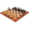 thumbnail image 5 of Zagreb Series Chess Set Ebonized & Boxwood Pieces with Elm Burl & Erable Board & Box - 3.875" King, 5 of 7