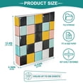thumbnail image 3 of FORMRS 3 Ring Binder 1.5 inch with Pockets Set of 2 Clip Board 200 Sheets Capacity, Yellow Checkered Pattern, 3 of 8