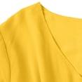 thumbnail image 7 of Chiffon Dresses for Women V Neck Elegant Half Sleeve Pleated Dress Sundress Holiday Beach Wedding Guest Casual Summer Sundress S-2XL, 7 of 7