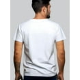 thumbnail image 2 of Men's "I NEED BEER" Graphic White T-Shirt - Casual & Athletic Short Sleeve Crew Neck, Breathable Polyester Blend, Perfect for Summer Workouts & Everyday Fun, 2 of 4