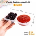 thumbnail image 2 of MOJINO Snack Containers with Lids, 30 Pack Reusable Snack Pack Containers, 2 Compartment Portion Cups with Lids for Sauce, Dip, Lunch & Meal Prep, 2 of 6