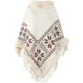 thumbnail image 1 of Kukuzhu Châle Cardigan pour Femmes Col Poncho Cape Chandail Mode Hiver avec Franges, 1 of 5