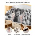 thumbnail image 4 of Black Cow Floral Couch Cover, Black Buffalo Plaid Farmhouse Animals Oversized Sofa Cover Blanket for 3 Cushion Couch, Sectional Sofa Slipcover Furniture Protector for Living Room Bedroom 71''x150'', 4 of 9