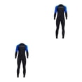 thumbnail image 4 of Soidarity Men Diving Wetsuit for Water Sports Suit Zip Wet Back Full Warm Body Surf azul L 2piezas, 4 of 4