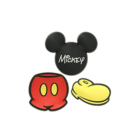 Jibbitz 3-Pack Disney Shoe Charms Jibbitz for Crocs, Mickey Mouse, Small