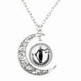 thumbnail image 2 of Balance Dome Glass Pendant Moon Necklace, 2 of 2