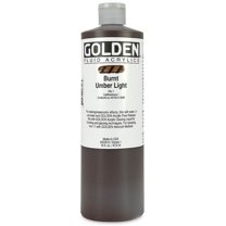 Golden� Fluid Acrylic, 16 oz., Burnt Umber Light