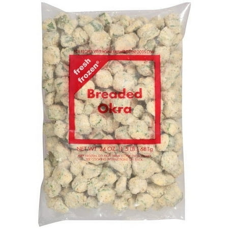 Fresh Frozen Breaded Okra, 24 oz