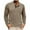 Khaki, variant on ZCFZJW Mens Athletic Henley Shirts Casual Lightweight Long Sleeve Button Crewneck Pullover Tops with Pocket Regular Fit Cotton Workout Tees Shirt Army Green XXL