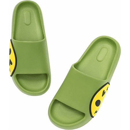 

Wish Sandals for Girls and Boys Women s Slipper Sandals EVA Non-Slip Indoor and Outdoor Kids Slippers Smile Face Open Toe Spa Bath Pool Fitness House Leisure Shower Shoes S230