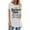 White summer tops for women, variant on USSUMA T-Shirts for Women Trendy Funny Letter Print Women's Shirts and Blouses Short Sleeve Female Tops Dressy Casual Summer Youngest Sister Loose Long Crewneck Plus Tunics Beach