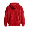 thumbnail image 5 of qafoshin Mens Warm Fuzzy Hoodies Fall Winter Casual Fleece Hooded Sweatshirt Fashion Solid Color Pullover Tops S-3XL, 5 of 6