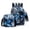Blue, variant on Back to School 3 in 1 Backpack Combo, Waterproof Graffiti Bookbag Includes Crossbody Purse & Pen Case, Lightweight Student Backpack for Classroom, Camping and Daily Use