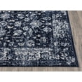 thumbnail image 4 of Abani Troy Collection Vintage 3' x 5' Navy Distressed Floral Area Rug, 4 of 5