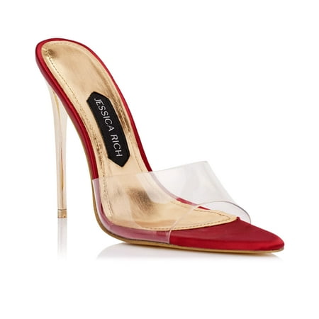 

Jessica Rich Womens Racy Pointed Toe Mule 36 Burgundy - NIB $225
