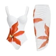 thumbnail image 1 of Traje de baño de 2 piezas para mujer, trajes de baño para mujer, traje de baño deportivo ajustado de dos piezas con estampado floral para mujer, 1 of 8