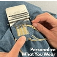 thumbnail image 4 of Patchmaker 2.0 Kit, Patchmaker Kit Loom, Patch Maker Loom, Mending Looms Kits, Patch Maker Mini Looms, Patchwork Weaving Tool Set for Quickly Sewing Repair, Sewing Craft Supplies(28 hooks), 4 of 6
