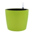 thumbnail image 1 of Round Self Watering Planter Wicking Pots with Water Level Indicator for Indoor Green, 1 of 7