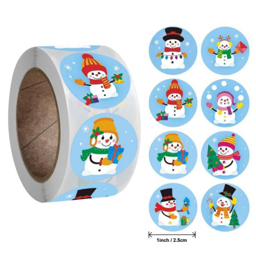 250 2" MERRY CHRISTMAS CIRCLE Labels Stickers SILVER CHRISTMAS HOLIDAY SEALS NEW 