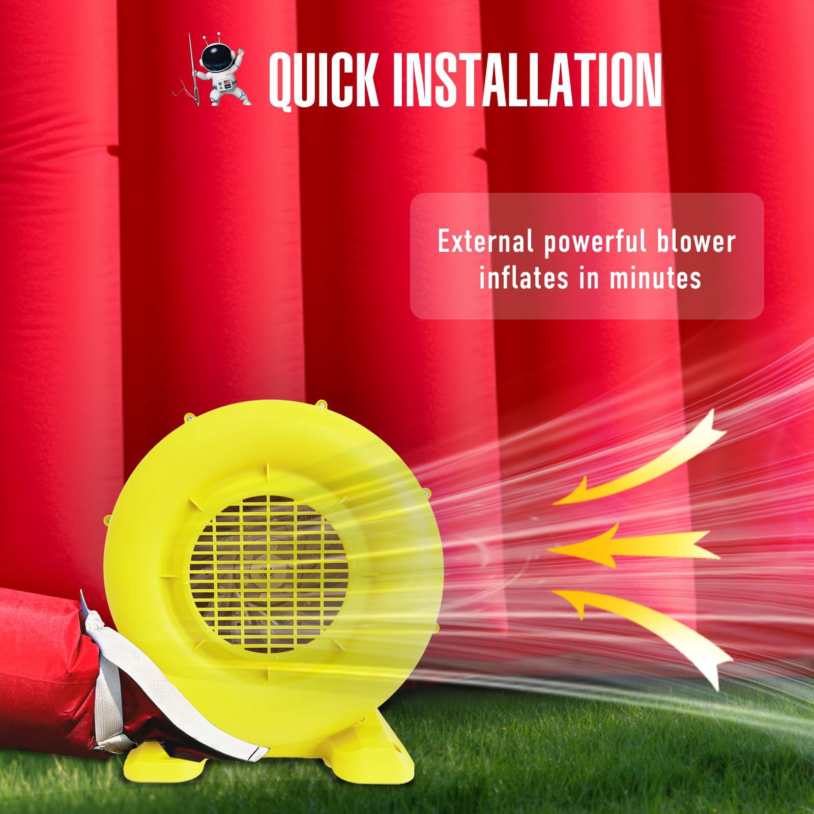 Inflatable Sports Tunnel Entrance with Blower Inflatable Tunnel Tent for Business Advertising Event Exhibition 20X10x10Ft Red