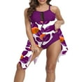 thumbnail image 3 of CNKOO Ensemble Tankini pour Femmes Maillot de Bain Patchwork en Maille Florale Hauts Shorts, 3 of 6