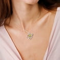 thumbnail image 3 of Fasjewly I Love You to The Moon and Back Necklace,S925 Sterling Silver Heart Birthstone Necklace, Moon and Star Pendant Necklace Christmas Birthday Anniversary Jewelry Gifts for Women / Wife /Mom, 3 of 11