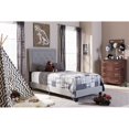 thumbnail image 1 of Baxton Studio Baxton Studio Paris Lit Moderne et Contemporain en Tissu Gris Capitonné Taille Jumeau, 1 of 6