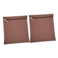 thumbnail image 2 of GUOOL 2 Pieces Sew in Pocket with Zipper Mobile Storage Pouch Easy Installation Canvas coffee, 2 of 9