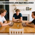 thumbnail image 3 of GSE Games & Sports Expert Set of 4 Domino Tiles Game Racks, Wooden Domino Trays, Mexican Train/Chicken Foot Dominoes Holders, 3 of 8